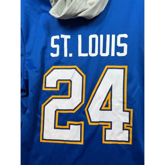 St Louis Blues Hockey Jersey #24 Bernie Federeko Hooded Top Ameren SGA Adult XL - Picture 5 of 9